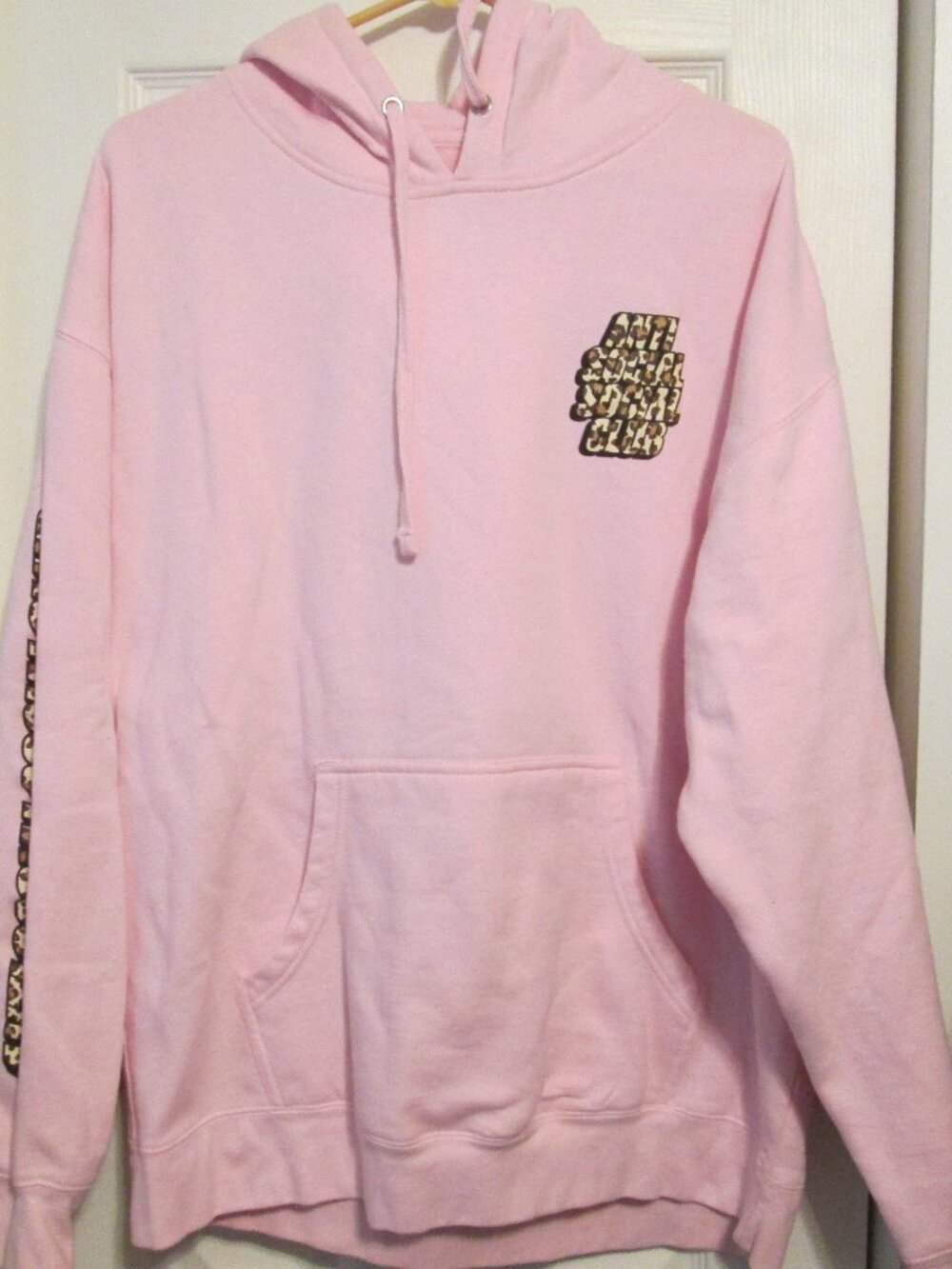 Antisocial Social Club Pink Hoodie Women's Sweatshirt XL